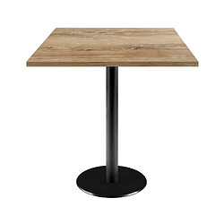 Restootab Table 70x70cm - modèle Rome chêne slovène