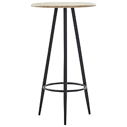 vidaXL Table de bar Chêne 60 x 107,5 cm MDF