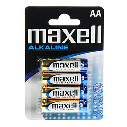 Totalcadeau Piles alcalines 1.5V AA Pack de 4 - Lot de 4 pas cher Piles alcalines 1.5V AA Pack de 4 - Lot de 4