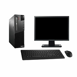 PC Lenovo M93p SFF Ecran 22" Intel i7-4770 RAM 8Go SSD 240Go Windows 10 Wifi - Occasion