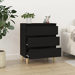 Avis Maison Chic Buffet,Meuble de Rangement,commode pour salon,Cuisine Noir 60x35x70 cm Bois d'ingénierie -MN34213