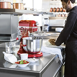 Kitchenaid robot multifonction professionnel de 6,9L avec bol relevable 325W rouge empire argent