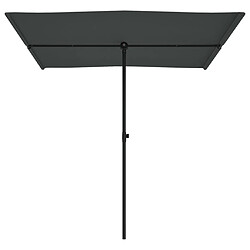 Avis vidaXL Parasol de jardin avec mât en aluminium 2x1,5 m Anthracite