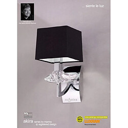 Luminaire Center Applique murale Akira avec interrupteur 1 Ampoule E14, chrome poli avec Abat jour noir Coloris : chrome poli Coloris de l'abat jour : noir Largeur en Cm : 14 Hauteur en Cm : 29 Profondeur en Cm : 20 Poids en Kilos : 0,90 Type d'ampoule : E14