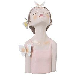 Figurine Décorative Alexandra House Living Rose Acrylique Plastique Mélamine 11 x 10 x 20 cm