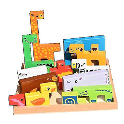 Avis Universal Puzzle pour tout-petits Jouets éducatifs Cadeaux 234 ans, animaux en bois Jouets créatifs cognitifs