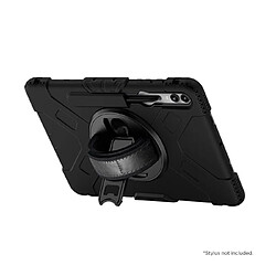 Eiger Coque pour Tab S9 FE Plus Protection Complète avec Poignée rotative à 360° Noir 