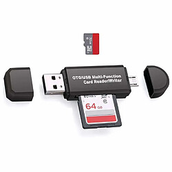 View Tek ViewTek RD321 - Lecteur Enregistreur de Carte SD & Micro SD Pour Ports USB / Micro USB / OTG - Lecteur externe 3 en 1 USB 2.0 - Pour Téléphone, Ordinateur PC et tablette etc..