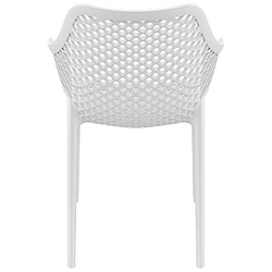 Alterego Chaise de jardin / terrasse 'SISTER' blanche en matière plastique SISTER