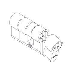 Acheter Abus Cylindre D6 PS 30 x 35 Nickelé avec protection par pré-casse 5 clés réversibles et code card