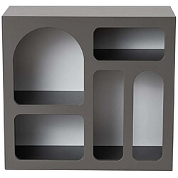 Hanah Home Etagère avec niches Lesa anthracite.