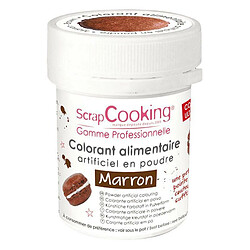 Scrapcooking Colorant alimentaire en poudre 5 g - marron