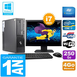 PC Fujitsu Esprimo E500 E85+ SFF I7-2600 RAM 4Go Disque 250Go Wifi W7 Ecran 27" · Occasion 