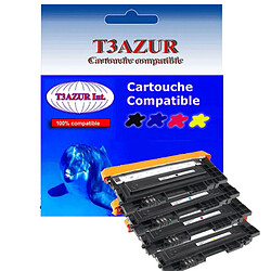 Lot de 4 Toners Lasers compatibles T3AZUR pour Samsung XPress C480W, CLT404s Lot de 4 Toners Lasers compatibles T3AZUR pour imprimante Samsung XPress C480W, CLT404s