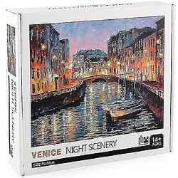 Universal Puzzle de nuit à Venise, puzzle de décompression pédagogique, décoration murale 1000 pièces pas cher