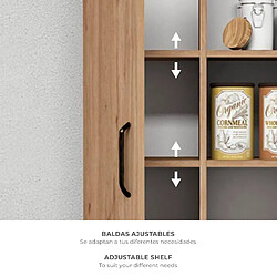 Avis Armoire Multifonction Catter House Larisa Arena 60x32x128cm 1 Porte, 3 Étagères Externes, 3 Étagères Internes à Hauteur Réglable