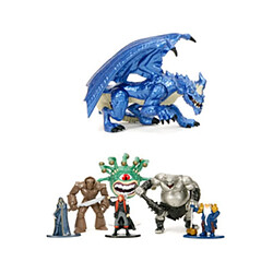 Jada Toys Dungeons & Dragons - Pack 7 figurines Dungeons & Dragons Diecast Nano Metalfigs 4 - 10 cm 