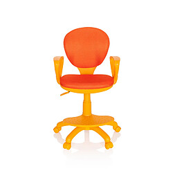 Chaise pour enfant / Siège de bureau pour enfant KID COLOUR Tissu Orange hjh OFFICE