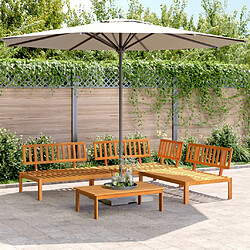 vidaXL Salon palette de jardin 4 pcs bois d'acacia massif 