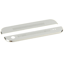 Avis Wewoo Pour HTC One / M7 blanc Couvercle de lentille en verre et adhésif inférieur avant supérieur + inférieur