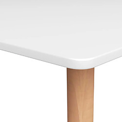 Avis vidaXL Table de bar Blanc 120x60x105 cm