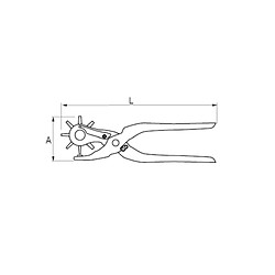 Irimo - Pince emporte-pièce 6 embouts - 330021