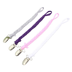 Attache Tétine Factice Bébé Enfant En Bas âge Attache Tétine Tétine Gris Violet Rose