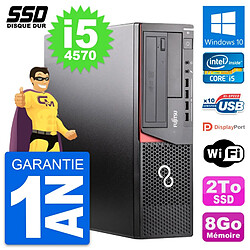 PC Fujitsu Esprimo E920 DT Intel Core i5-4570 RAM 8Go SSD 2To Windows 10 Wifi - Occasion