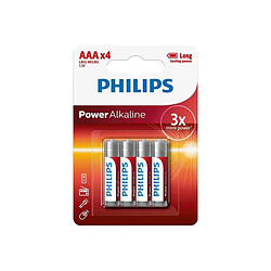 Appetitissime Pack de 4 Piles Philips Power Alkaline LR03 Micro AAA 