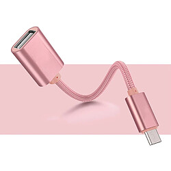 Shot Adaptateur Type C/USB pour Manette Nitendo Switch Smartphone & MAC USB-C Clef (ROSE)