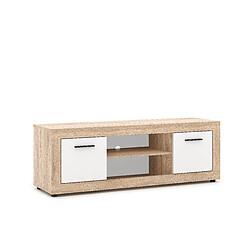 Vivaldi Meuble TV Luna 2D Chene Sonoma/Blanc