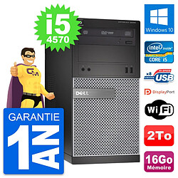 PC Tour Dell OptiPlex 3020 Intel i5-4570 RAM 16Go Disque Dur 2To Windows 10 Wifi · Occasion 