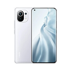 Xiaomi 11 Xiaomi mi 11 6.81-pouce 3200x1440p AMOLED DISPLAY 5G Smartphone 8GB 128GB 4600MAH Batterie MiUI 12.5-Blanc