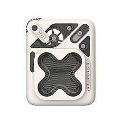 Yonis Mini Enceinte Bluetooth Portable Haute Fidélité 5.3 Avec Support Carte TF Mini Enceinte Bluetooth Portable HiFi Supporte Carte TF Design Métal Durable Blanc YONIS