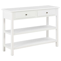 vidaXL Buffet Blanc 110x35x80 cm MDF