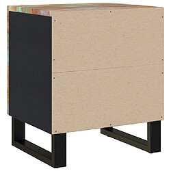 Avis vidaXL Table de chevet 40x33x46 cm Bois massif de récupération