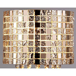 Acheter Luminaire Center Applique murale Camden 2 Ampoules G9 Rose doré/verre Mosaique/cristal