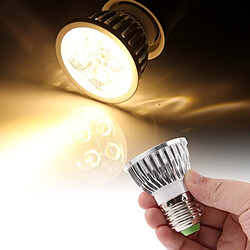 Wewoo Lampe blanc 4 x 1W E27 440LM chaud lumière LED Spotlight éclairage ampoule AC 85-265V, 3000K