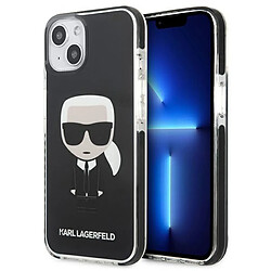 Karl Lagerfeld Fullbody Iconic - Coque pour iPhone 13 mini (Noir) 