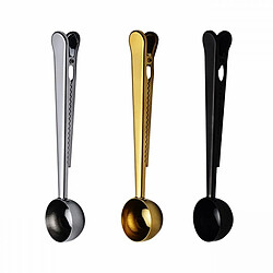 Wewoo 5pcs cuillère à café cuisine multifonction avec clip en acier inoxydable thé tasse à mesurer à (or) pas cher