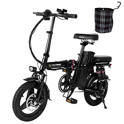 Vélo électrique Honey Whale S6 Pro-S - Moteur 350W Batterie 48V15AH Autonomie 50KM Freins à Disque - Noir 