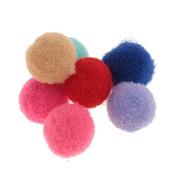 100 pcs assorties coloré pompon pelucheux pompons boule de Noël bricolage décor 15mm pas cher