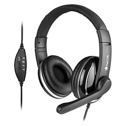 Casques avec Microphone NGS NGS-HEADSET-0196 Noir