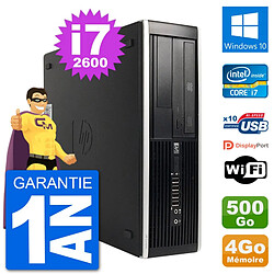 PC HP Compaq 6200 Pro SFF Intel i7-2600 RAM 4Go Disque Dur 500Go Windows 10 Wifi - Occasion