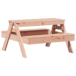 vidaXL Table de pique-nique pour enfants bois massif de douglas