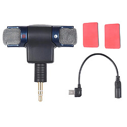 Adaptateur micro + micro pour accessoires Microphone stéréo externe 3.5mm câble adaptateur micro Mini USB pour caméra d'action 3 3 + 4