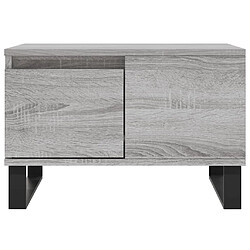 Acheter vidaXL Table basse sonoma gris 55x55x36,5 cm bois d'ingénierie