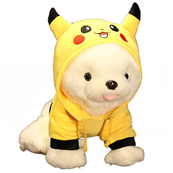 Universal 25 cm mignon habillement chiot en peluche jouet bomei poupée en peluche bébé poupée en peluche modèle de chien modélisé animal doux animal enfant cadeau d'anniversaire en peluche animal en peluche