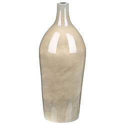 Beliani Vase à fleurs LEGANES fait à la main Céramique 47 cm Taupe