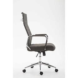 Decoshop26 Fauteuil de bureau en tissu gris foncé avec assise rembourrée pivotant BUR10234